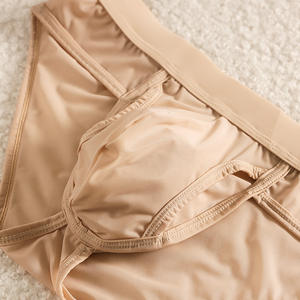 Wholesale Men's Mid-Rise <strong>Boxer</strong> Briefs Spandex/Nylon Breathable Thin Oily Cloth Separate Side Opening <strong>Personalised</strong> No Removal - Product Image 3