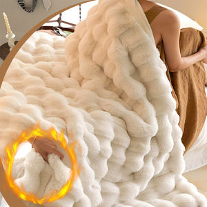 Sang trọng <span class=keywords><strong>Faux</strong></span> Thỏ lông chăn, sang trọng xù xì Fluffy chăn nhỏ cho Sofa giường, mềm Fluffy <span class=keywords><strong>Faux</strong></span> lông chăn - Product Image 1