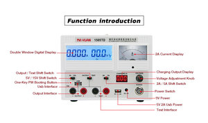 Alimentation numérique AC/DC 1505TD à 4 chiffres avec démarrage à une touche pour la réparation de téléphones mobiles et d'ordinateurs - Product Image 5