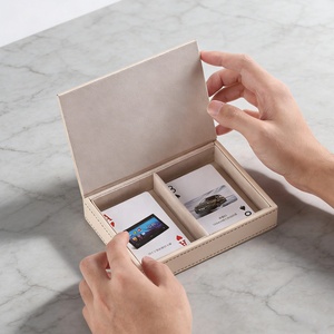 Boîte de rangement pour jeux de poker en cuir PU, texture crocodile, portable, logo personnalisé, organisateur de cartes à collectionner, étui pour jeu de <span class=keywords><strong>tarot</strong></span> - Product Image 6