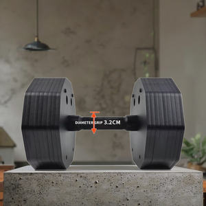 Haltères en acier réglables Uport, capacité de <span class=keywords><strong>12</strong></span> à 110 kg, nouveau design, type à insertion, pour usage domestique, augmentation de 1 kg, exercices musculaires des bras - Product Image 5