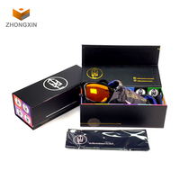 Étuis à lunettes à étiquette personnalisée durables de haute qualité boîte d'emballage de lunettes de soleil en papier magnétique dur noir avec aimant