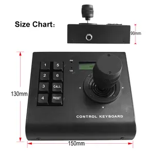 rs485 3D ptz keyboard controller mini joystick keyboard for speed dome camera cctv keyboard