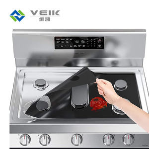 Tapis de cuisinière résistant à l'huile haute température brûleur antiadhésif protecteur de cuisinière à gaz <span class=keywords><strong>lavable</strong></span> accessoire de charbon de bois extérieur cuisson - Product Image 2