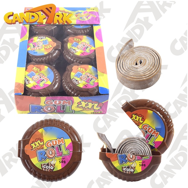 China Factory Big Chewing Bubble Gum Roll Candy