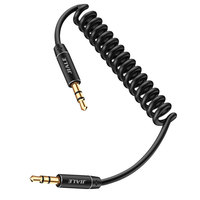 Câble audio auxiliaire mâle 3,5 mm à conducteur en cuivre nu, coudé à 90 degrés, en alliage d'aluminium, pour transmission audio mâle-mâle