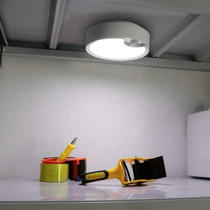 Lumière de nuit LED <span class=keywords><strong>à</strong></span> détecteur de mouvement moderne, blanche, alimentée par piles, lumière de plafond PIR pour la maison, le placard - Product Image 4