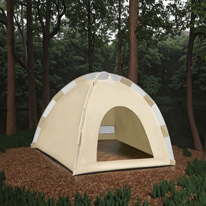 Cuccia Estiva di Lusso per Cani, Traspirante, Pieghevole, Ecologica in Materiale Oxford, con Bottoni, Colore Unico, Design Semplice - Product Image 5