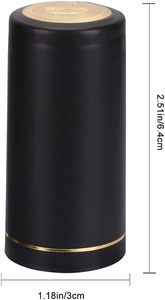 Capsules thermorétractables en PVC pour bouteilles de vin en aluminium, forme cylindrique, pour le stockage des bouteilles - Product Image 6