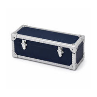 Boîte d'emballage classique de luxe personnalisée en PU, intérieur doublé de velours, boîte cadeau rigide écologique avec serrure pour produit haut de gamme