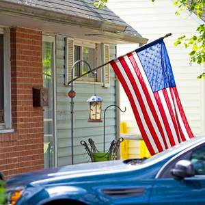 Venta Directa de Fábrica, Bandera Estadounidense de Alta Resistencia de 3x5 Pies/5x8 Pies, Tamaño Personalizado, 100% Poliéster, Asta de Aluminio - Product Image 2