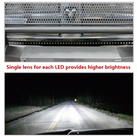 Barra de Luz LED para Auto de 30 Pulgadas, Aluminio CNC, 72W, Una Sola Fila, Curva, 12V, Protección Contra Sobretensión, para SUV, Tractores, Óptica TIR