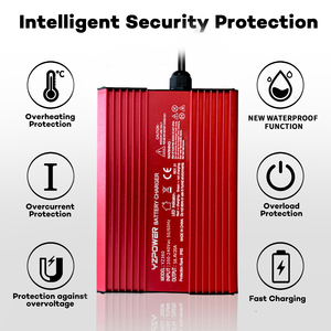 <span class=keywords><strong>Chargeur</strong></span> de <span class=keywords><strong>batterie</strong></span> intelligent étanche YZ360 personnalisé 42V 7A 10S, charge rapide <span class=keywords><strong>automatique</strong></span>, pêche électrique embarquée, efficacité 85-95%, 294W - Product Image 3
