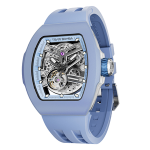 <span class=keywords><strong>TSAR</strong></span> BOMBA DIY Ensemble de montres automatiques Squelette <span class=keywords><strong>Montre</strong></span>-bracelet interchangeable Montres mécaniques pour hommes - Product Image 2