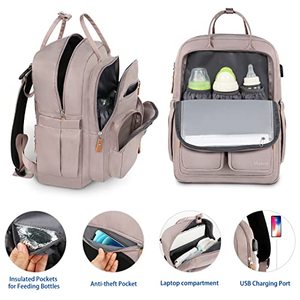 Échantillon Gratuit : Sacs à Couches Multi-usages pour Mères en Voyage – Ensemble Quatre Pièces, Sac à Langer Fourre-tout pour Bébé, Design Patchwork - Product Image 3