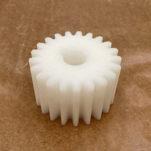 Engrenagem Espiral de Nylon Branca Personalizada M2.5 21T Pequena Engrenagem Plástica POM com Canal para Chaveta - Product Image 1