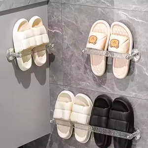 IMEGA Porte-chaussures mural moderne en plastique durable antidérapant, réglable, à ondulations, gain <span class=keywords><strong>de</strong></span> place, <span class=keywords><strong>pour</strong></span> la maison et la cuisine - Product Image 1