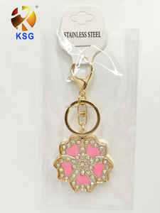 <span class=keywords><strong>Porte</strong></span>-clés en plastique à impression UV, fabrication directe d'usine, pour sacs cadeaux d'anniversaire - Product Image 2