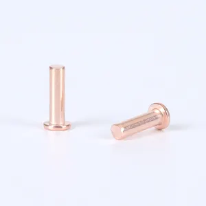 wholesale of flat head straight rod flat tail solid copper/Aluminium/Steel rivets