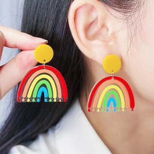 Boucles d'oreilles clous <span class=keywords><strong>arc</strong></span>-<span class=keywords><strong>en</strong></span>-<span class=keywords><strong>ciel</strong></span> <span class=keywords><strong>en</strong></span> résine, boucles d'oreilles pendantes <span class=keywords><strong>arc</strong></span>-<span class=keywords><strong>en</strong></span>-<span class=keywords><strong>ciel</strong></span>, boucles d'oreilles créoles <span class=keywords><strong>arc</strong></span>-<span class=keywords><strong>en</strong></span>-<span class=keywords><strong>ciel</strong></span> pour femmes - Product Image 1