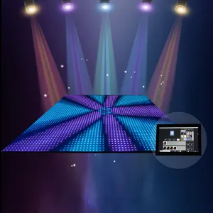 Groothandel Magnetische Interactieve Draagbare Diy Led Verlichte Bruiloft Spiegel Dansvloer Tegels Huren Uk