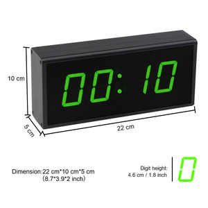 Hecho en China Fabricantes Electrónico 0001 Sec Led Digital Pared Cronómetro Temporizador Juego con botón de Zumbador - Product Image 2