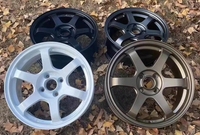 Rines JXRD Forjados en Bronce Mate, Réplica de Ray VOLK RACING TE37, 5x120 5x112 5x114.3 para Llantas de Coche de Pasajeros de 15-19 Pulgadas