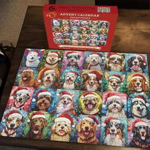 Popular Feliz Navidad gatos Calendario <span class=keywords><strong>de</strong></span> Adviento rompecabezas 10.000 <span class=keywords><strong>piezas</strong></span> Super suave felpa baja MOQ gran oferta caja ciega <span class=keywords><strong>de</strong></span> Navidad - Product Image 3