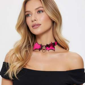 SM juguetes sexuales Punk Bat Restricción Collar <span class=keywords><strong>Cambio</strong></span> <span class=keywords><strong>de</strong></span> temperatura Set Bondage Gear Coqueteo Entrenamiento Correa Cadena Alternativa Gargantilla <span class=keywords><strong>para</strong></span> adultos - Product Image 1