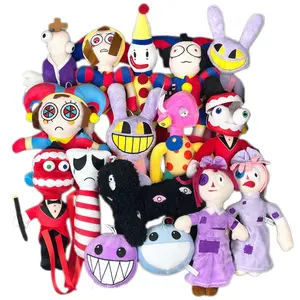 工厂惊人的数字马戏团毛绒小丑Pomni和Jax卡通动漫数字马戏团毛绒动物玩具男孩女孩