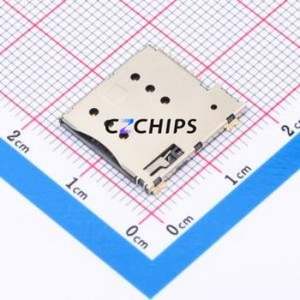 MIS11-S1F1-2000-A SIM Card Connector SMD Connector Self-Return Type Micro SIM Card Card Holder 1.39mm - Product Image 1