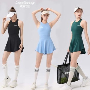 Aoyema, 13 ans de garantie du fabricant, logo personnalisé, Falda Deportiva, MOQ faible, vêtements de sport hautement élastiques, séchage rapide, tenue de sport, robe de tennis - Product Image 1