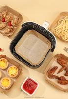 Revêtements carrés pour friteuse à air, antiadhésifs, réutilisables, écologiques, résistants à l'huile et à la chaleur, qualité alimentaire, taille personnalisée, compatibles four, OEM