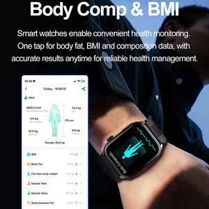 Montre connectée S101 avec pompe à air, écran AMOLED, ECG, fréquence cardiaque, pression artérielle, surveillance de la température, suivi de la santé avec airbag - Product Image 5