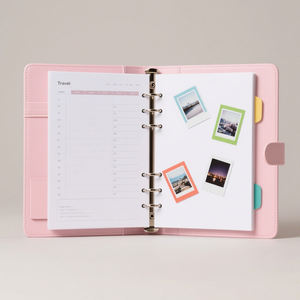 Cuaderno de Lujo, Bonito y Personalizado, Diario de Bolsillo A6, Recargable, de Cuero Vegano, para Chicas, Agenda Diaria 2026 - Product Image 3