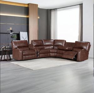 Moderne Wohn möbel Elektrische Liege Schnitte cke L-Form Sofa Allgemeine Verwendung Leder ausziehbare <span class=keywords><strong>Massage</strong></span> für zu Hause 7013