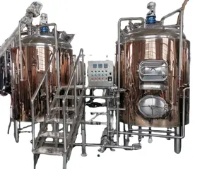 معدات تخمير البيرة التركية مصنع تصنيع وبهو البيرة بحجم صغير سعة 500 لتر