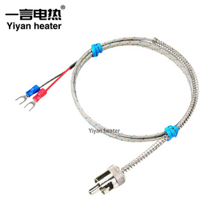 Sensor de Temperatura de Acero Inoxidable CA-WRNT-187, Termopar Tipo K con Sonda Roscada, Termopar de Alta Temperatura - Product Image 3