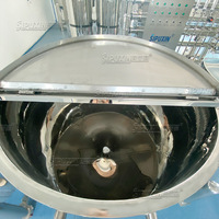 Haute qualité 500L cosmétique en acier inoxydable réservoir conteneur détergent shampooing réservoir de stockage