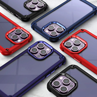 Pour iPhone 14 Pro Max Anti Chute Peau Sensation Téléphone étui pour iphone 15 Plus 13 12 11 Souple TPU 4 Coin Antichoc Couverture Shell