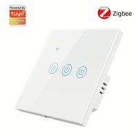 86 Type Tuya Wifi Smart Switch 1/2/3/4 Gangs Maison Intelligente App Télécommande Alexa Interrupteur Mural