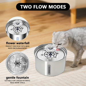 Mangeoire automatique pour animaux de compagnie Distributeur d'eau pour chat en acier inoxydable super silencieux avec fenêtre de niveau d'eau <span class=keywords><strong>Fontaine</strong></span> d'eau pour chien <span class=keywords><strong>3L</strong></span> pour boire - Product Image 4