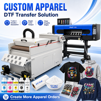 Impresora DTF A1 de 60 cm con 2 o 4 cabezales, novedad 2025, impresora de camisetas XEDA de 24 pulgadas XLF con 2 cabezales de impresión I3200, máquina de impresión DTF