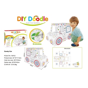 3D Puzzle di cartone con ASTM auto da <span class=keywords><strong>corsa</strong></span> in cartone per 2026 nuovi giocattoli - Product Image 3