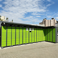 Casier à colis intelligent automatisé multi-compartiments robuste, direct usine, OEM pour appartement, structure démontable