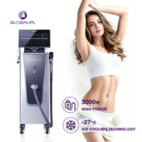 Máquina de Depilación Láser de Diodo de 4 Longitudes de Onda ICE Titanium con Certificación CE, 755 808 1064nm, Estacionaria con Pantalla Táctil