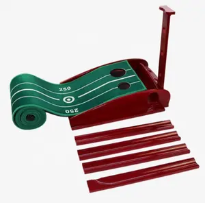 OEM golf Indoor pratica tappetino putter green mettere tappetino trainer con auto ritorno della palla