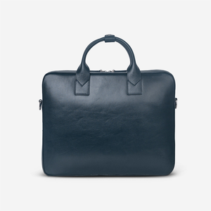 Sac pour ordinateur portable en cuir véritable minimaliste, poignée souple, fermeture à glissière, unisexe, durable, capacité de 20 à 39 litres, fabriqué au Bangladesh - Product Image 2