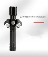 Lámpara Triple ajustable de 3Led, lente convexo más potente de larga distancia, zoom de 18650, recargable por USB, superventas