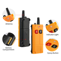 Nuevo producto DC12V 36V 433Mhz RF Control remoto 1 canal EV1527 2 botones para grúas puerta de garaje Motor puerta PC Material aprendizaje
